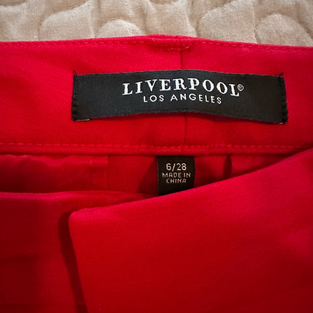 Liverpool Women's Wide Leg Pants - Red